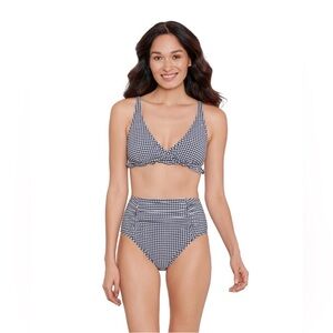 NWT Draper James RSVP 2-Piece Gingham Bikini Swimsuit Size Small Top & Bottom